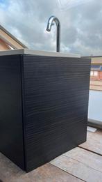 Fontijn wasbak met bruynzeel kast haciënda, Ophalen, Zo goed als nieuw, Wastafel