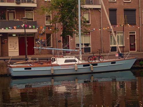 Girouette, Watersport en Boten, Kajuitzeilboten en Zeiljachten, Gebruikt, Tourjacht of Cruiser, Hout, 9 tot 12 meter, Diesel, Ophalen