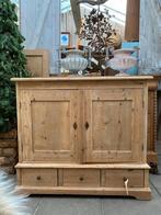 Oud grenen ondiepe kast dressoir