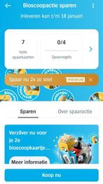 AH Bioscoopzegels 4 volle spaarkaarten., Albert Heijn, Verzenden