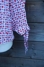Blouse rood/ roze Emily van den Bergh mt 42 Vaste prijs, Maat 42/44 (L), Emily van den Bergh, Ophalen of Verzenden, Zo goed als nieuw