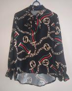 Blouse blousje gucci look maat one size voor s m l, Ophalen, Zo goed als nieuw