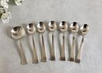6x verzilverde theelepel en 1 suikerschep Douwe Egberts HH90, Antiek en Kunst, Antiek | Bestek, Ophalen of Verzenden