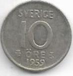 10  öre  1959  Zweden. km. 823, Ophalen of Verzenden, Overige landen, Losse munt, Zilver