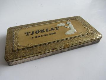 Oud blik - Tjoklat Chocolade beschikbaar voor biedingen
