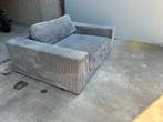Grijze ribstof loveseat - 165x120x53 cm, Huis en Inrichting, Fauteuils, Ophalen, Gebruikt, 100 tot 125 cm, 125 cm of meer