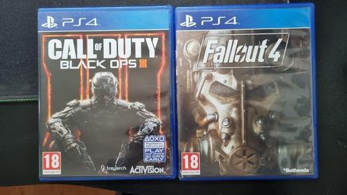 PS4 Games | Call of Duty BO 3 + Fallout 4, Spelcomputers en Games, Games | Sony PlayStation 3, Zo goed als nieuw, Shooter, 3 spelers of meer