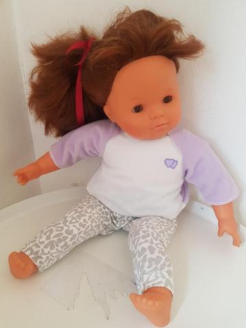 Les Pluminis pop lang haar stoffen lijfje slaapogen 45 cm  beschikbaar voor biedingen