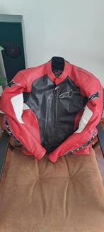 Lederen motorjack Alpinestars maat 44 (usa) maat 54 (eur), Motoren, Ophalen, Tweedehands