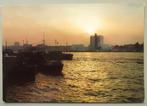 Rotterdam - Haven 12 - Maas bij avond - jaren 70, Ophalen of Verzenden, 1960 tot 1980, Ongelopen, Zuid-Holland