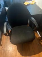 Zwarte bureaustoel, Huis en Inrichting, Ophalen, Gebruikt, Zwart, Bureaustoel