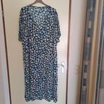 8) lange jurk merk kaffe curve mt 52, Ophalen of Verzenden, Zo goed als nieuw, Blauw, Jurk