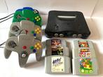 Nintendo 64, Spelcomputers en Games, Ophalen of Verzenden, Gebruikt, Met 3 controllers of meer, Met games