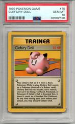 Clefairy doll Psa 10 Base set unlimited, Ophalen of Verzenden, Zo goed als nieuw