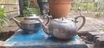 Twee antieke sheffield electro plate Silverplate theepotten, Ophalen of Verzenden, Zilver