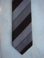 Gestreepte bruine stropdas  Breedte 9 cm, Kleding | Heren, Stropdassen, Bruin, Ophalen of Verzenden, Gedragen, Met patroon