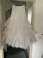 Hoepelrok maat 38 met tule stroken, Ophalen, Wit, Accessoires