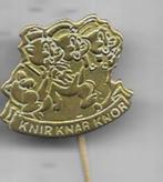 KNIR KNAR KNOR VARKENTJE STRIP SPELD GOUDKLEURIGE SPELD, Verzamelen, Verzenden, Gebruikt, Merk, Speldje of Pin