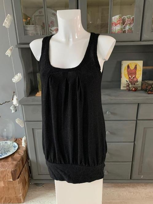Mooie Ballon top van H&M maat S 36 - Zilver draad, Kleding | Dames, Tops, Zo goed als nieuw, Maat 36 (S), Zwart, Zonder mouw, Ophalen of Verzenden