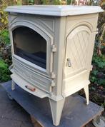houtkachel wit emaille dovre 640cb, Huis en Inrichting, Kachels, Ophalen, Houtkachel, Zo goed als nieuw, Vrijstaand