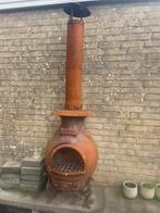 Outdoor kachel gietijzer mooie details, Tuin en Terras, Ophalen of Verzenden, Zo goed als nieuw