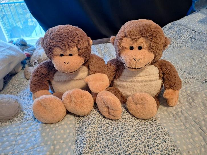 Apen Warmteknuffels met Pittenzak., Kinderen en Baby's, Speelgoed | Knuffels en Pluche, Zo goed als nieuw, Overige typen, Ophalen of Verzenden