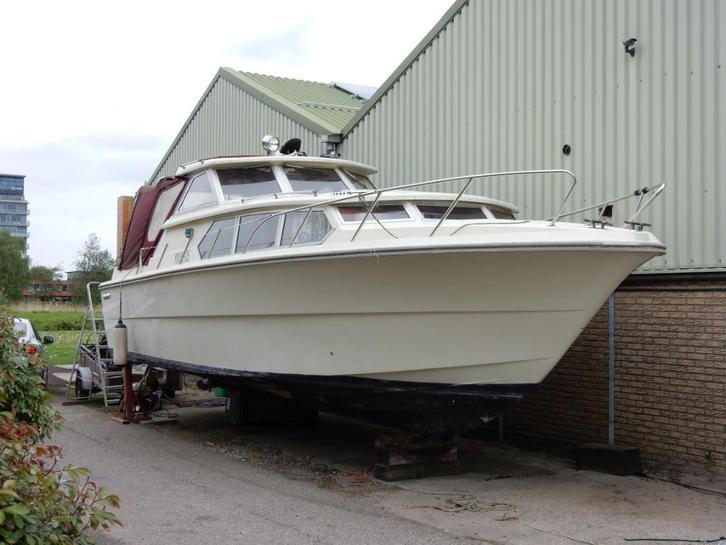 Prachtig motorjacht van het topmerk Fjord, Watersport en Boten, Motorboten en Motorjachten, Gebruikt, Polyester, 9 tot 12 meter