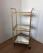 Drank trolley 46.8 cm x 30 cm x 92 cm,, Huis en Inrichting, Ophalen, Minder dan 55 cm, Metaal of Aluminium, Zo goed als nieuw