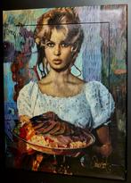Peter Donkersloot - Brigitte bardot schilderij keuken /resta, Antiek en Kunst, Kunst | Schilderijen | Modern, Ophalen of Verzenden