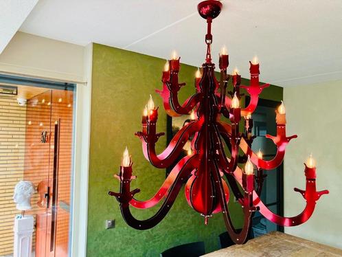 Brand van Egmond barok Nightwatch XL kroonluchter special, Huis en Inrichting, Lampen | Hanglampen, Gebruikt, 75 cm of meer, Glas
