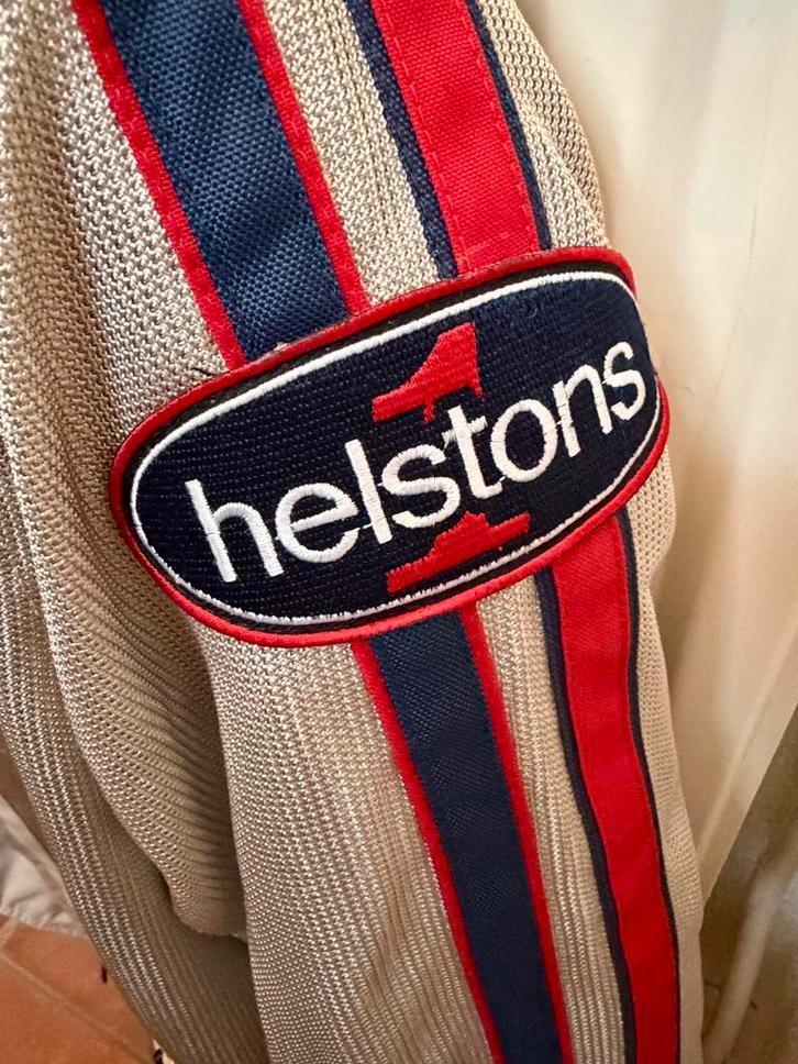 Helstons Pace Air Fabric Mesh Jas Zilver Rood Blauw maat L, Motoren, Kleding | Motorkleding, Jas | textiel, Heren, Nieuw zonder kaartje