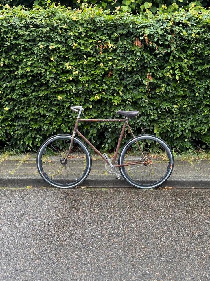 Fixie Ratlook met Revolights - Blikvanger!, Fietsen en Brommers, Fietsen | Heren | Herenfietsen, Gebruikt, Overige merken, 53 tot 57 cm