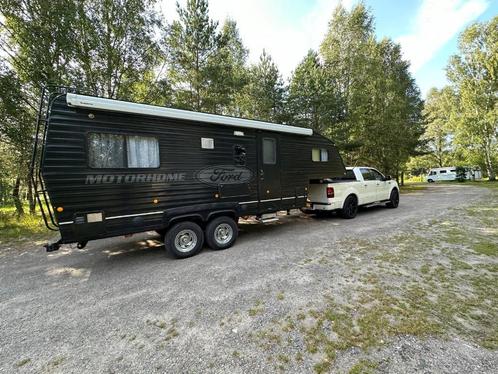 Unieke Ford F-150 Limited met fifth wheel caravan!, Auto's, Ford Usa, Particulier, F-150, 4x4, ABS, Airbags, Airconditioning, Alarm