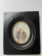 Antiek Miniatuur Portret Dame, Antiek en Kunst, Ophalen of Verzenden