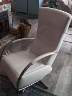 Design relaxstoel wit, Ophalen, Gebruikt, Leer, 50 tot 75 cm