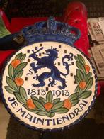 Zeldzaam Gedenkbord Je Maintiendrai 1813-1913, Ophalen of Verzenden