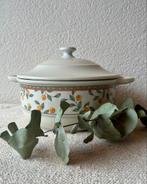 Vintage dekschaal sinaasappels fruitmotief koffietijd art, Huis en Inrichting, Keuken | Servies, Ophalen of Verzenden, Zo goed als nieuw