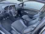 Opel Corsa 1.6-16V T OPC Half Leer, Clima, Multimedia, Recar, Gebruikt, Zwart, Leder en Stof, Zwart