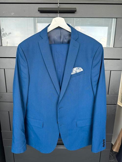 Herenpak blauw Zara, Kleding | Heren, Kostuums en Colberts, Gedragen, Maat 52/54 (L), Blauw, Ophalen