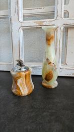 Onyx vaasje en aansteker, Antiek en Kunst, Ophalen of Verzenden