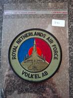 Patch Volkel AB RNLAF - Camouflage Uitvoering, Verzamelen, Ophalen of Verzenden, Nieuw, Patch, Badge of Embleem