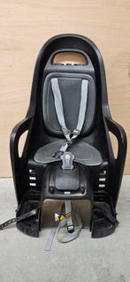 Polisport Groovy Fietsstoel Zwart + Rugzakje, Achterzitje, 9 t/m 18 kg, Ophalen of Verzenden, Polisport