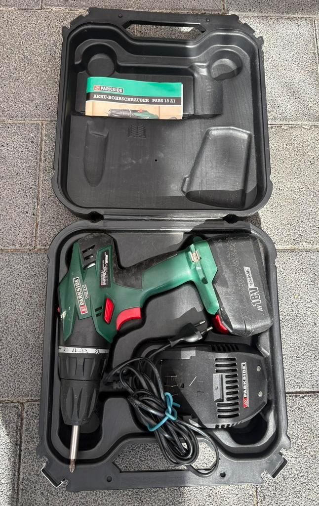 Parkside schroefmachine, Doe-het-zelf en Verbouw, Gereedschap | Boormachines, Gebruikt, Boor- en Schroefmachine, Minder dan 400 watt
