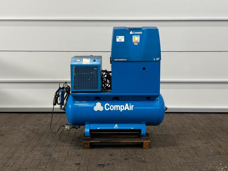 3X Compair schroefcompressor | L 07-10 FS, Doe-het-zelf en Verbouw, Compressors, Gebruikt, 10 bar of meer, 100 liter of meer, Ophalen of Verzenden