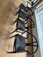 Carl Hansen & Son CH24 Wishbone stoel, Huis en Inrichting, Stoelen, Ophalen, Zo goed als nieuw, Zwart, Vier