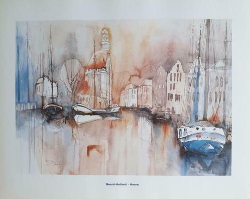 Rita Blum - Hoorn - Grafiek Drukgesign., Antiek en Kunst, Kunst | Litho's en Zeefdrukken, Ophalen of Verzenden