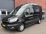 Ford Transit 330 2.0 TDCI L3H3 Navi Cruise Leder Automaat, Auto's, 4 cilinders, Zwart, Bedrijf, Diesel