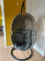 Eivormige Hangstoel, Huis en Inrichting, Stoelen, Gebruikt, Riet of Rotan, Ophalen of Verzenden, Eén