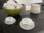 Vintage Melkglas arcopal servies, Ophalen of Verzenden, Zo goed als nieuw, Wit, Bak of Kom