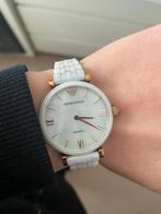Witte Armani dames horloge, Ophalen of Verzenden, Gebruikt, Overige merken